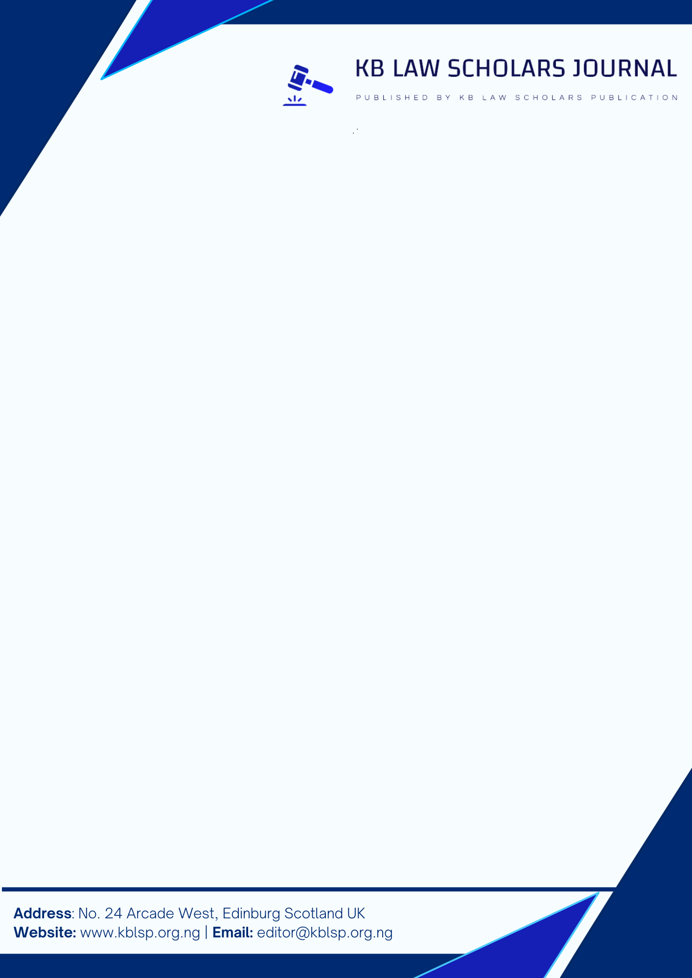 					View Vol. 3 No. 2 (2025): KBLSJ
				